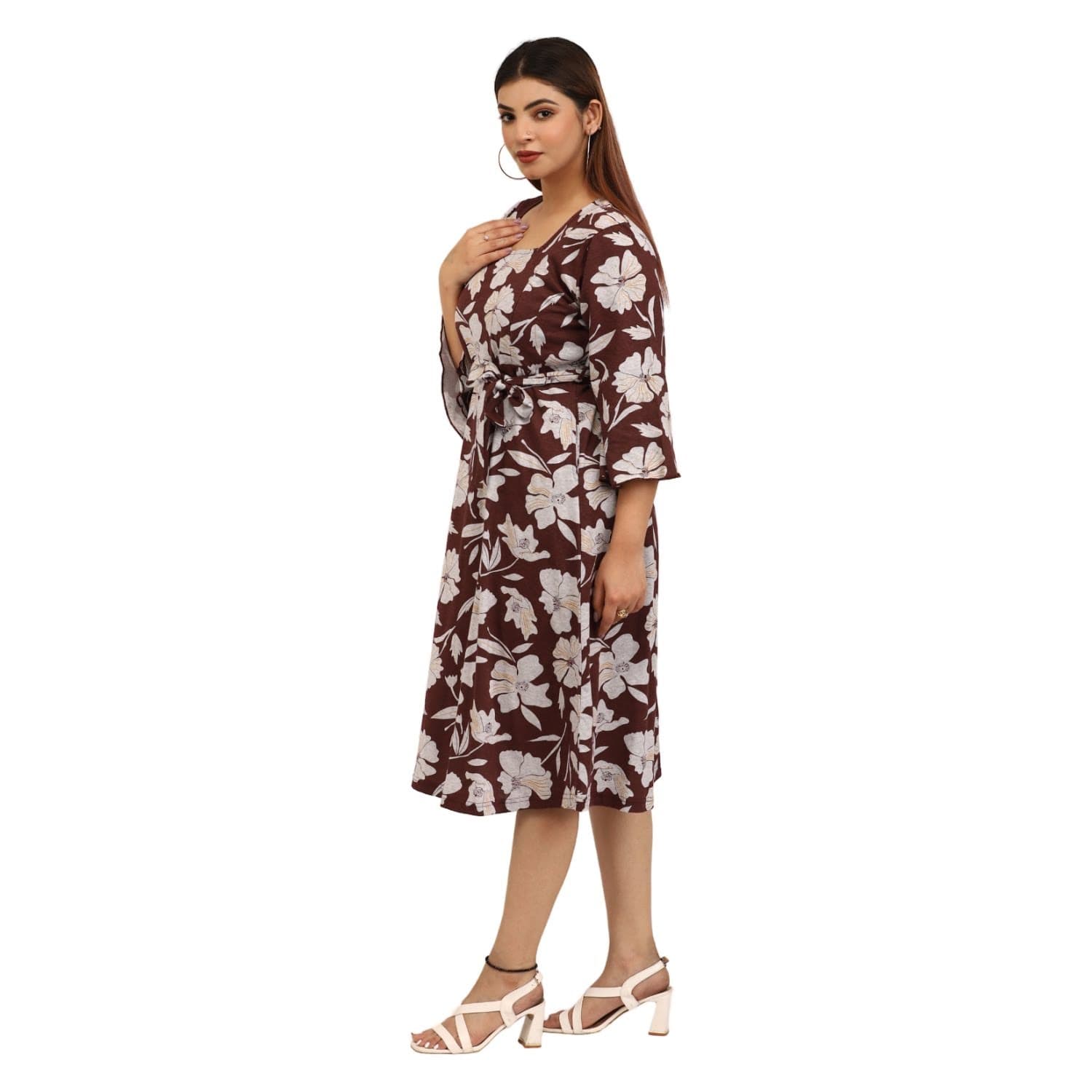 Crimson Maroon Dress
